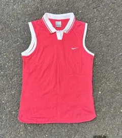 NIKE ノースリーブ ポロシャツ ピンク Tシャツ　ゴルフウェア　半袖のサムネイル