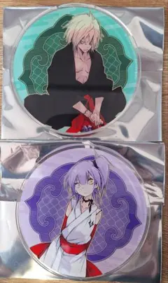 転スラ アクリルコースター2枚 グラッテ ウルティマ・ヴィオレ ヴェルドラ