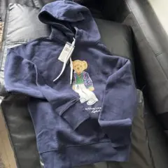 新品Polo Ralph Lauren ポロベア刺繍パーカー ネイビー Sのサムネイル