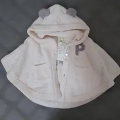 新品未使用gelato piqueフード付きポンチョBABYパウダーベアポンチョ