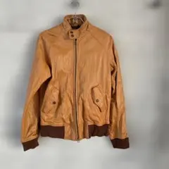00s old gap レザージャケット シングルライダース ブラウン M - メルカリ