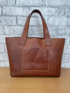 genten アマーノ ブラウンレザートートバッグ Mサイズ