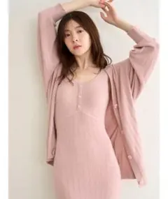 SNIDEL HOME creamy touch カーディガンのみ ピンク