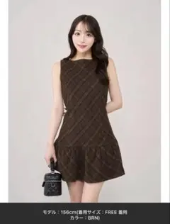 ♡ Darich タータンチェックノースリミニワンピース ♡