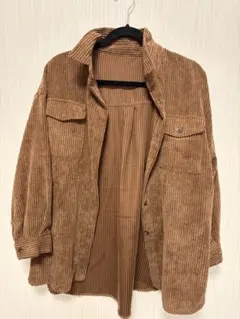 ブラウン コーデュロイジャケット