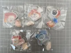 パンどろぼう　めじるし2連チャーム　全5種セット　コンプリート