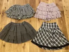 130 スカート キュロット 4点 メゾピアノ べべ ショパン エニィファム