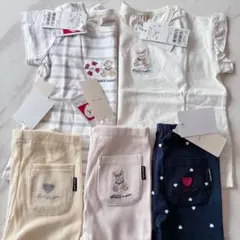 【新品】プティマイン　Tシャツ　半袖　レギンス　100