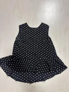 水玉ノースリーブチュニック