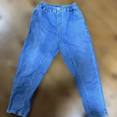 キッズ デニムブルー パンツ ウエストゴム