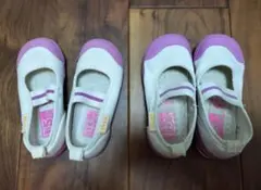 ムーンスター 上履き 15.0cm 15.5cm 2足セット ピンク ホワイト