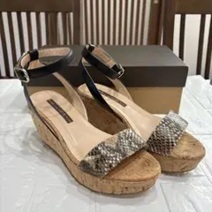 【美品】ペリーコサニー パイソン柄 ウェッジソール サンダル 36 23cmのサムネイル