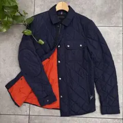 美品　BANANA REPUBLIC キルティングジャケット　ジャンパー　紺　S