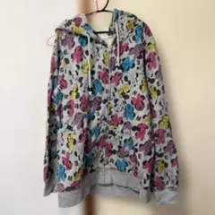 ミニー柄 フード付きパーカー