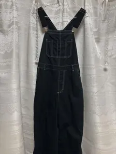 ブラック サロペット レディース