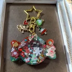 シャカシャカクリスマスキャンディキーホルダー