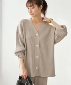 Plage jazz linen rib カーディガンのサムネイル