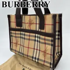 BURBERRY ハンドバッグ 手提げ ノバチェック シャドーホース PVC