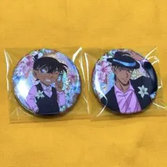 コナン　缶バッジ　江戸川コナン　赤井秀一　ホログラム