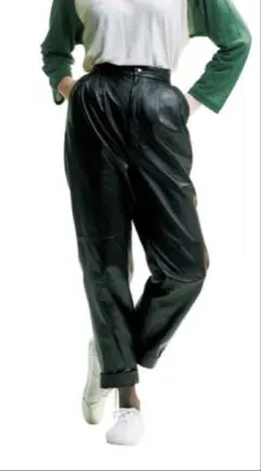 6(ROKU) ロク 6MIX TUCK LEATHER PT レザーパンツ