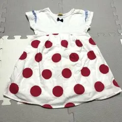 最安値【ムージョンジョン】半袖ワンピース　90サイズ