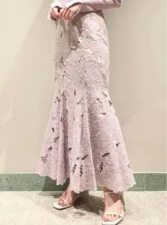 snidel カッティングレースマーメイドスカート