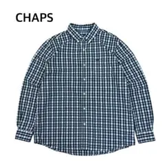 Chaps チャップス オンブレ チェック シャツ 長袖 黒 白 XLのサムネイル
