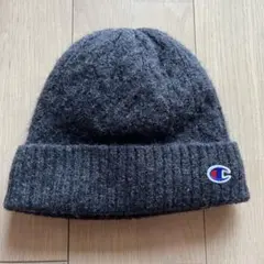 【美品】Champion ニット帽 ダークグレー　PLAZA
