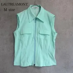 LAUTREAMONT ロートレアモン ベスト ノースリーブ ミントグリーン Mのサムネイル