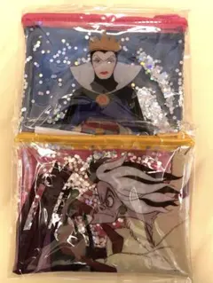 ヴィランズ　ハッピーくじ　C賞　クリアポーチ クルエラ　クィーン