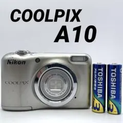 電池式/実写美⭕️【動作確認済】】Nikon COOLPIX A10 シルバー