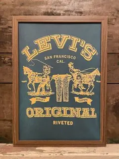 LEVI'S 販促用 ポスターパネル 80'S ビンテージ リーバイス 販促用 ポスター アドバタイジング