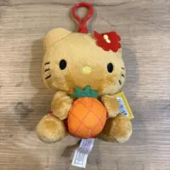 【稀少】日焼けキティキーホルダー ハワイ限定 ドールプランテーション限定