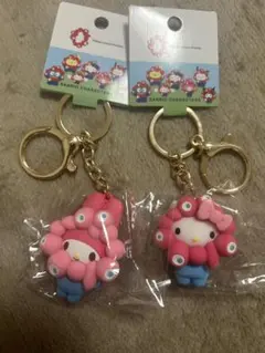 大阪万博 パステル ミャクミャク サンリオ 立体マスコット キーホルダー