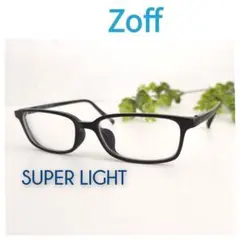 良品 Zoff ゾフ SUPER LIGHT スーパーライト スクエア ブラック