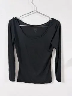 HEATTECH 長袖Tシャツ ブラック S