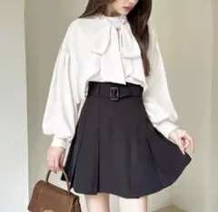 GRL グレイル インパン裏地付きプリーツミニスカート kz272 グレイル