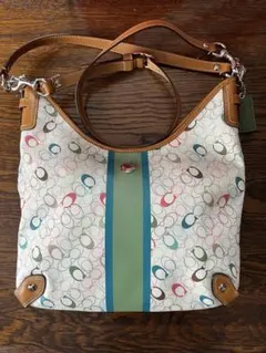 送料込み COACH コーチ ショルダーバッグ f15138 マルチカラー