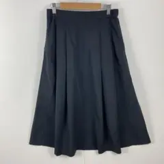 美品 UNIQLO ユニクロ ボリュームタックスカート フレア 上品 撥水 L