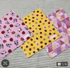 ⑧4重ガーゼハンカチ　三枚　18×18cm