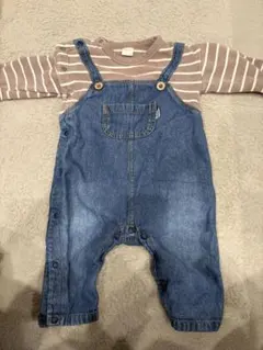 tete a tete ストライプロンパース 70