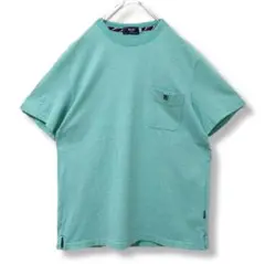 【Kent】　半袖　Tシャツ　メンズ　緑　グリーン　ミントグリーン　刺繍ロゴ　M