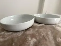 無印良品 ホワイト 白磁ボウル3個 直径約21cmと15,5cm×2個