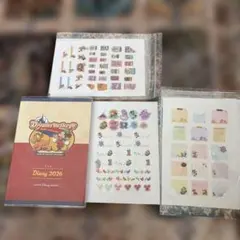 東京ディズニー Dreams on the go 2026 ダイアリーシール3種