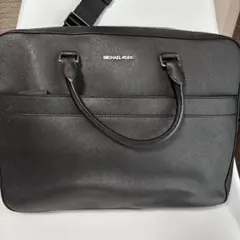 マイケルコース ハリソン レザー ブリーフケース ネイビー - メルカリ