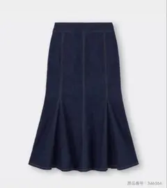 GU デニム フレアスカート S