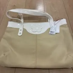 新品未使用‼️MARY QUANT トートバッグ ベージュ/ホワイト