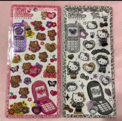 サンリオ　ギャルキティ　日焼けキティ　平成はっぴーフォンステッカー