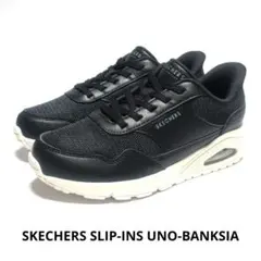 SKECHERS SLIP-INS 24.5cm UNO-BANKSIAブラック
