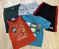 半袖　Tシャツ　タンクトップ　ハーフパンツ　ズボン　まとめ売り　アンパンマン